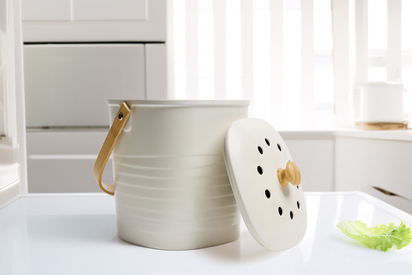 The Coolest Countertop Compost Bin