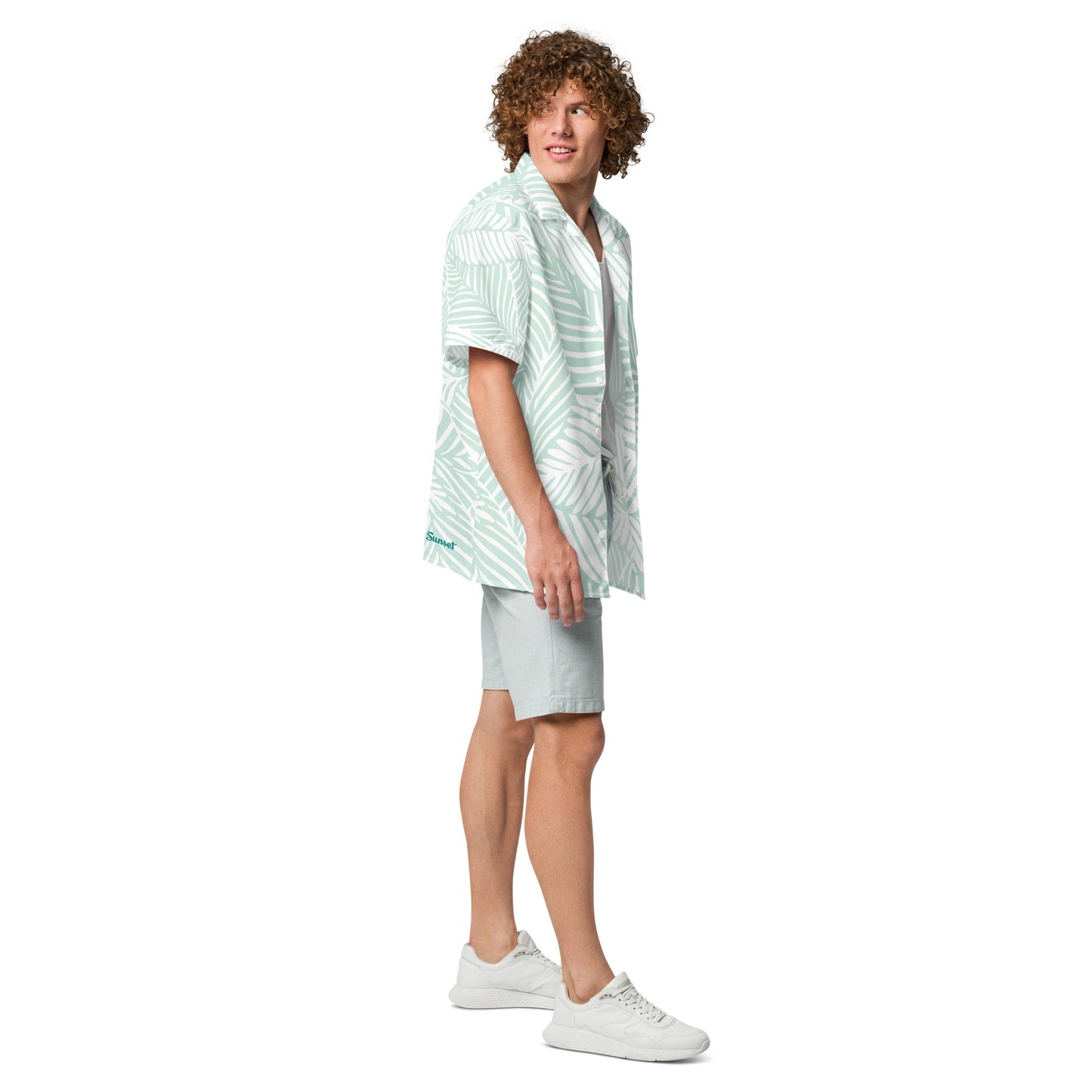 Sunset Green Hawaiian Unisex shirt