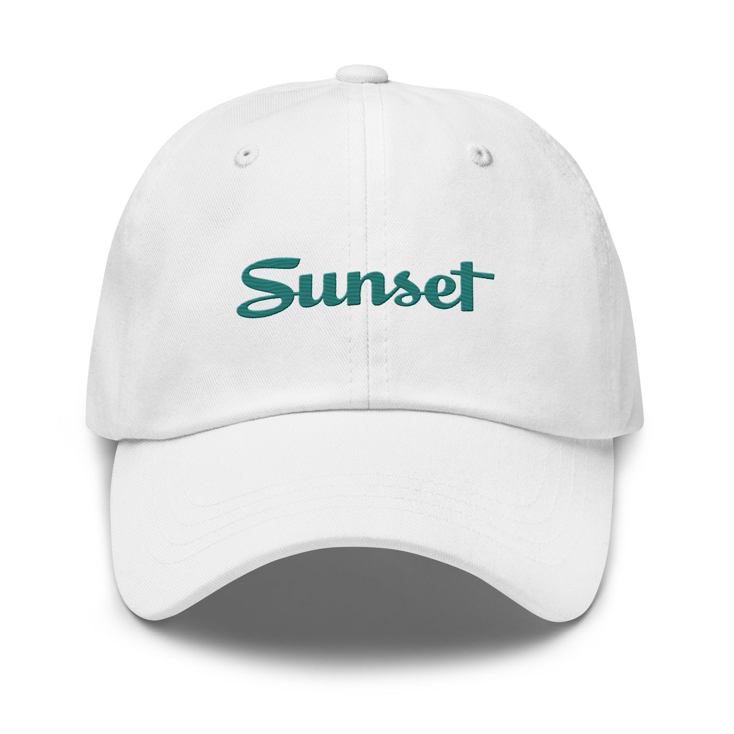 Sunset Teal Dad hat