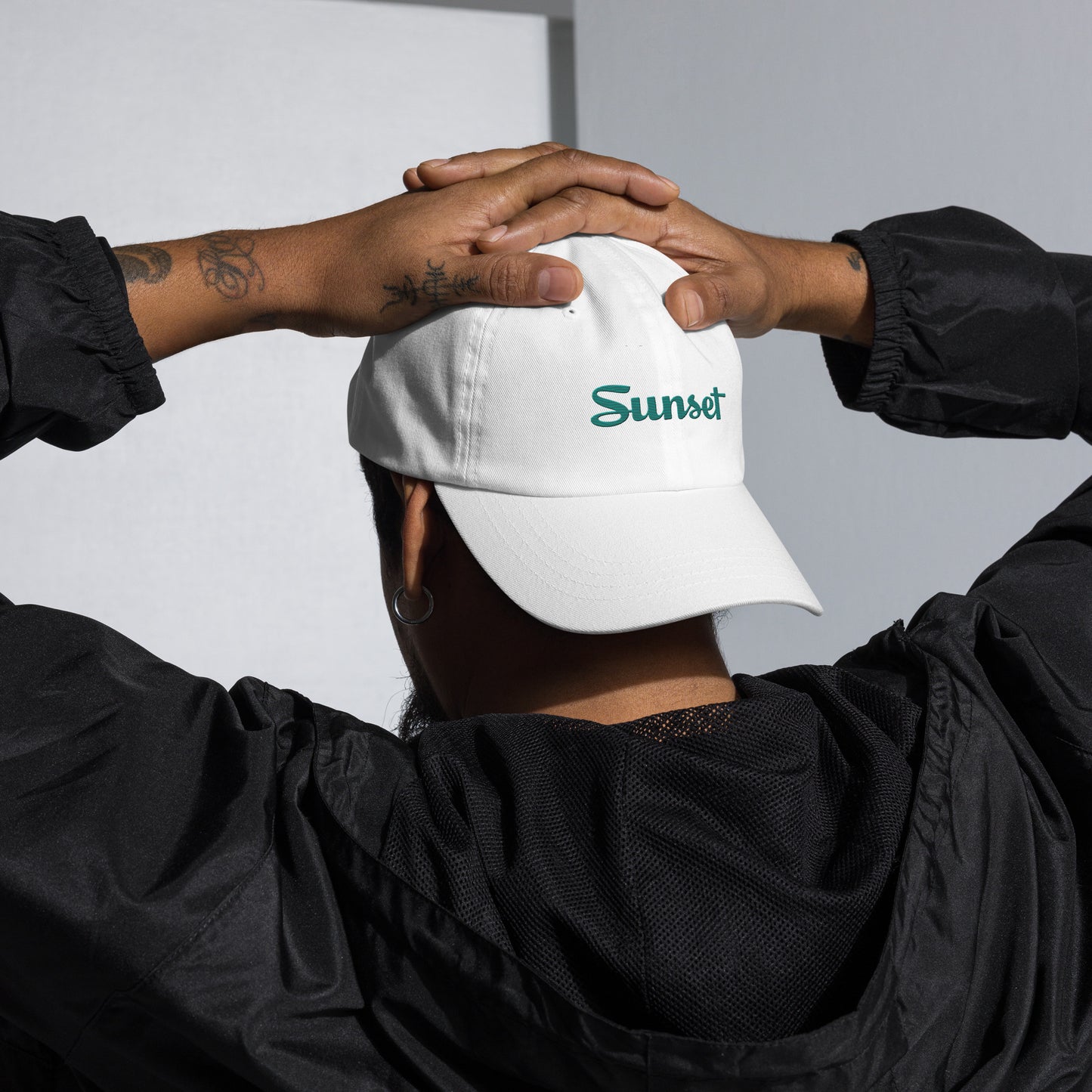 Sunset Teal Dad hat