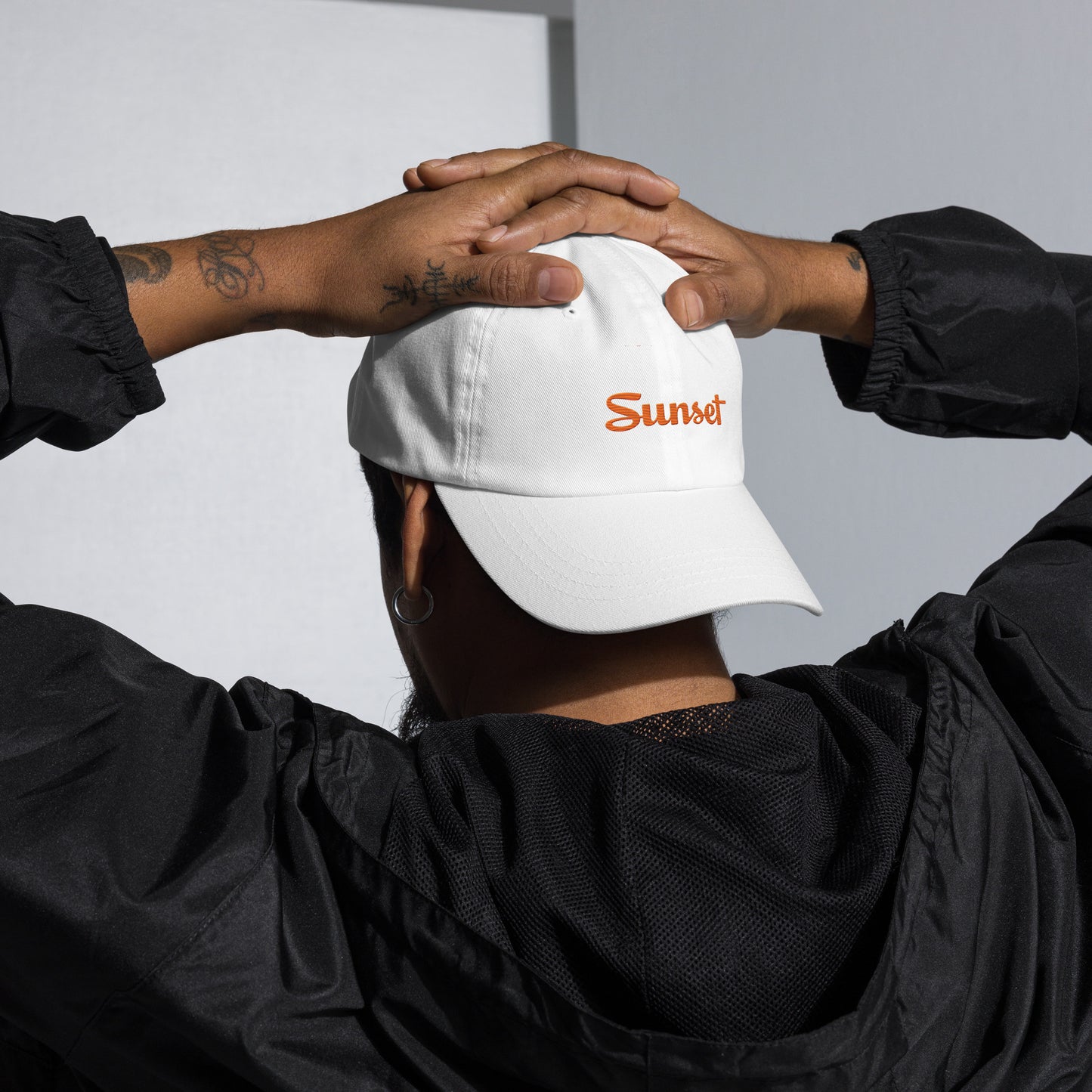 Sunset Orange Dad hat
