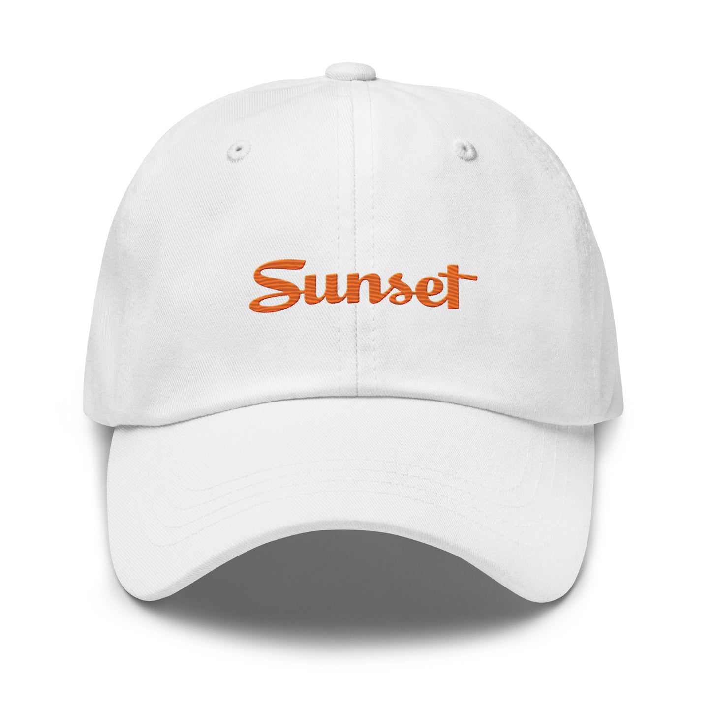 Sunset Orange Dad hat