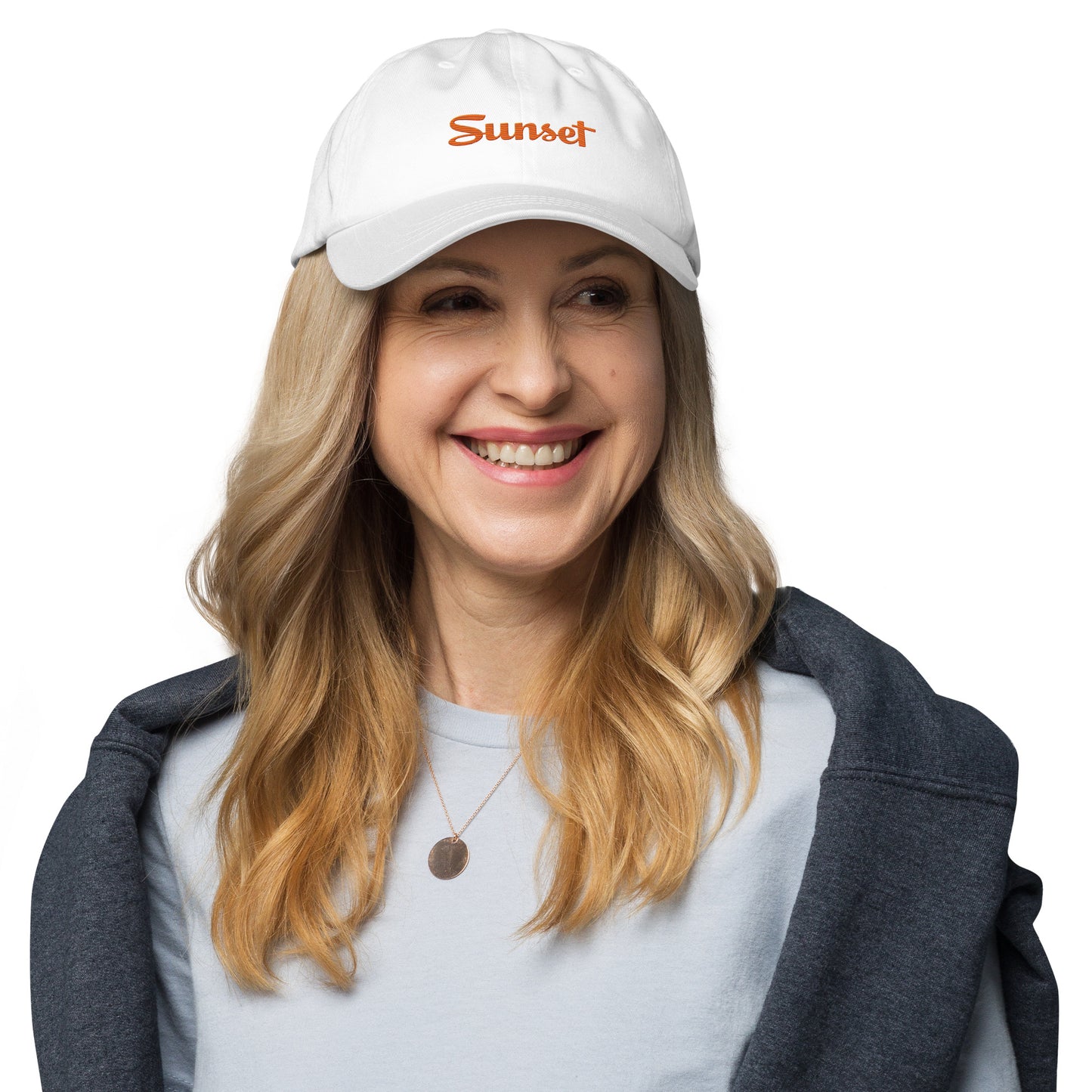 Sunset Orange Dad hat