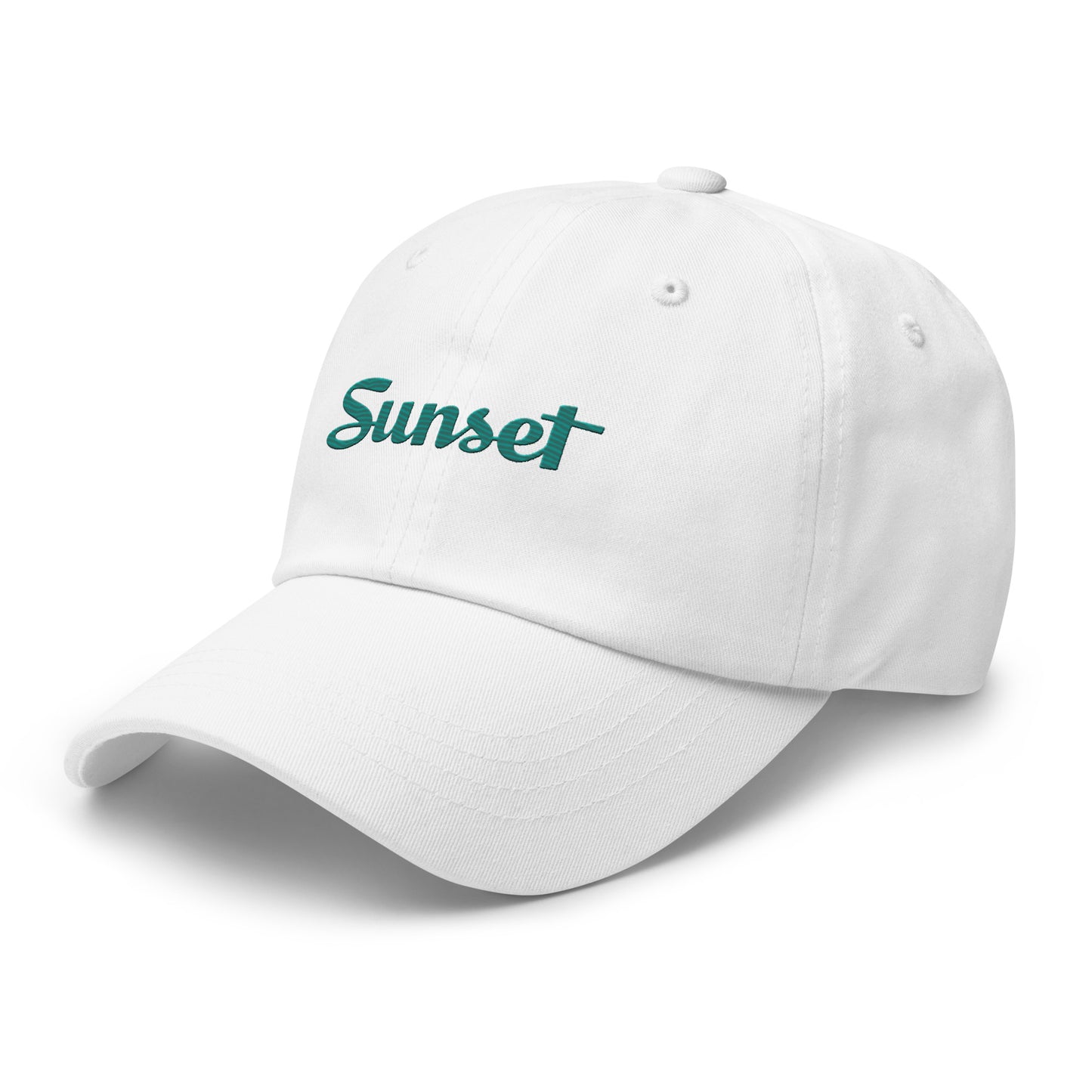 Sunset Teal Dad hat
