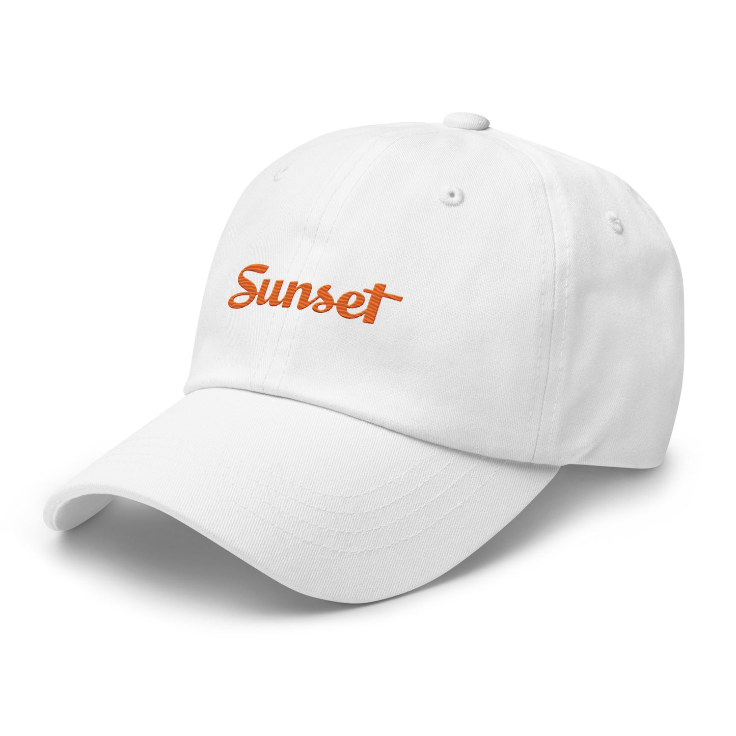 Sunset Orange Dad hat