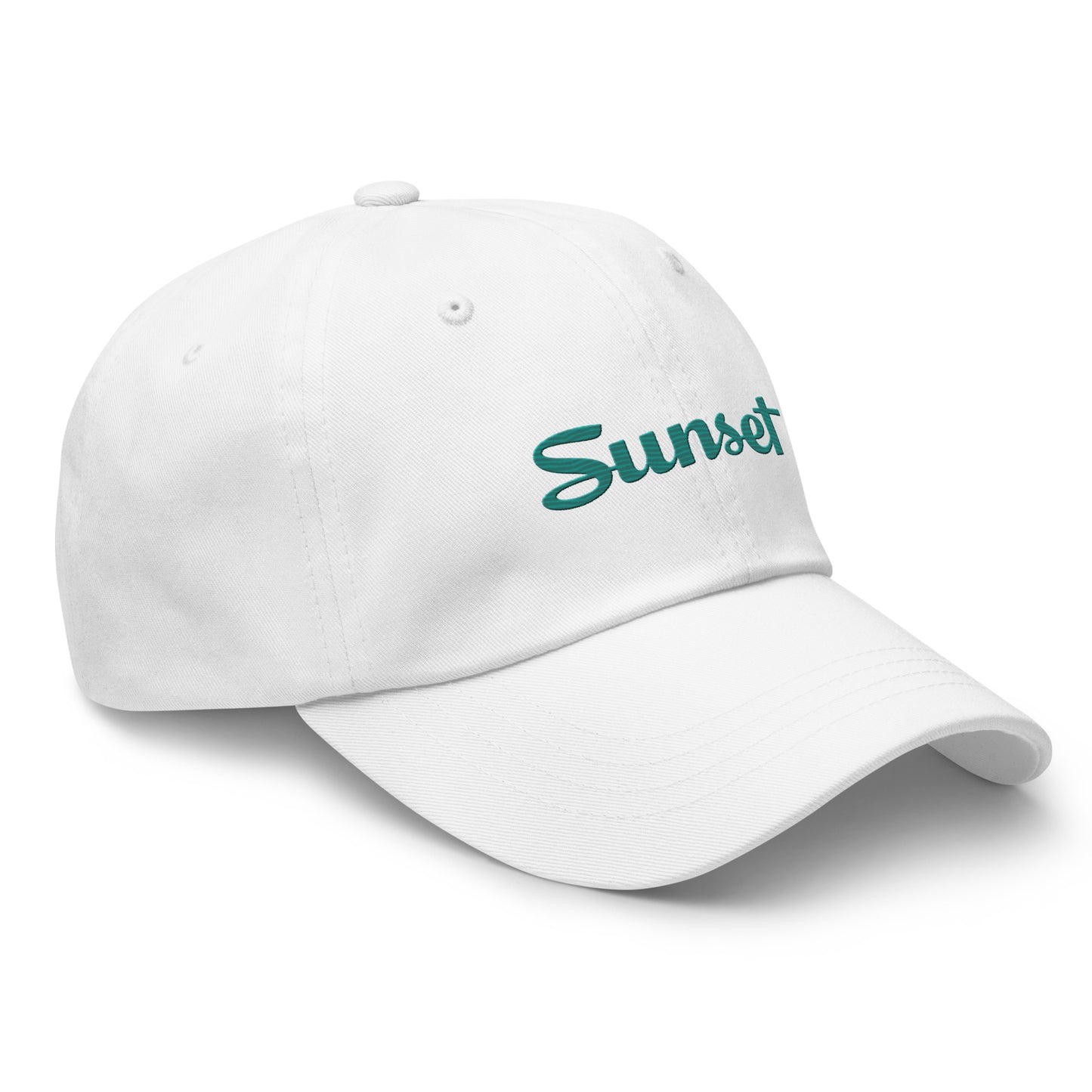Sunset Teal Dad hat