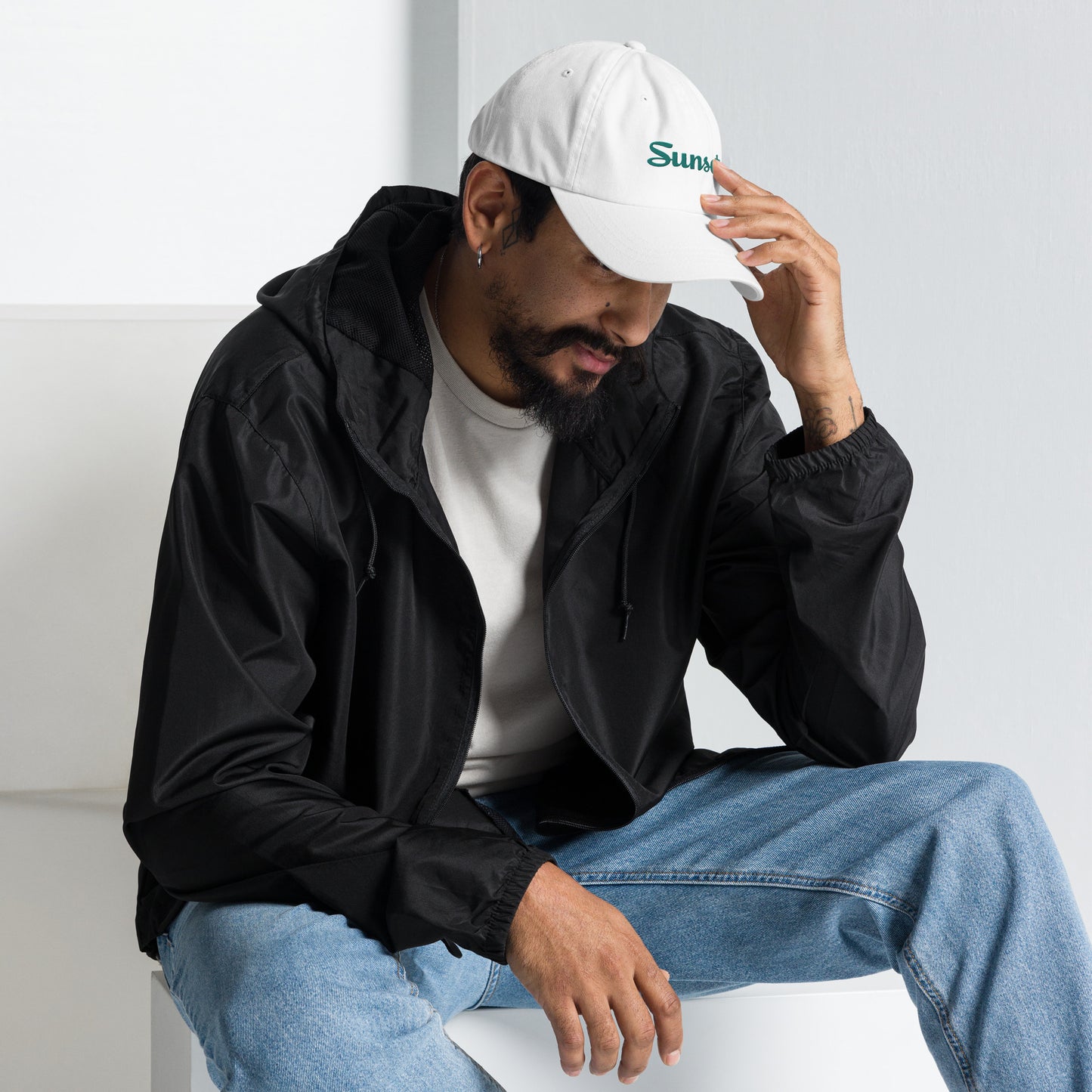 Sunset Teal Dad hat