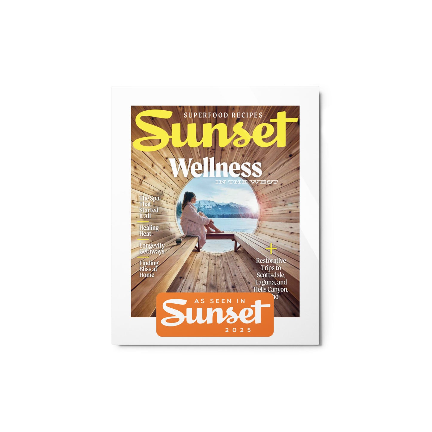 As Seen in Sunset Magazine Feb/March Issue 2025 Metal Print