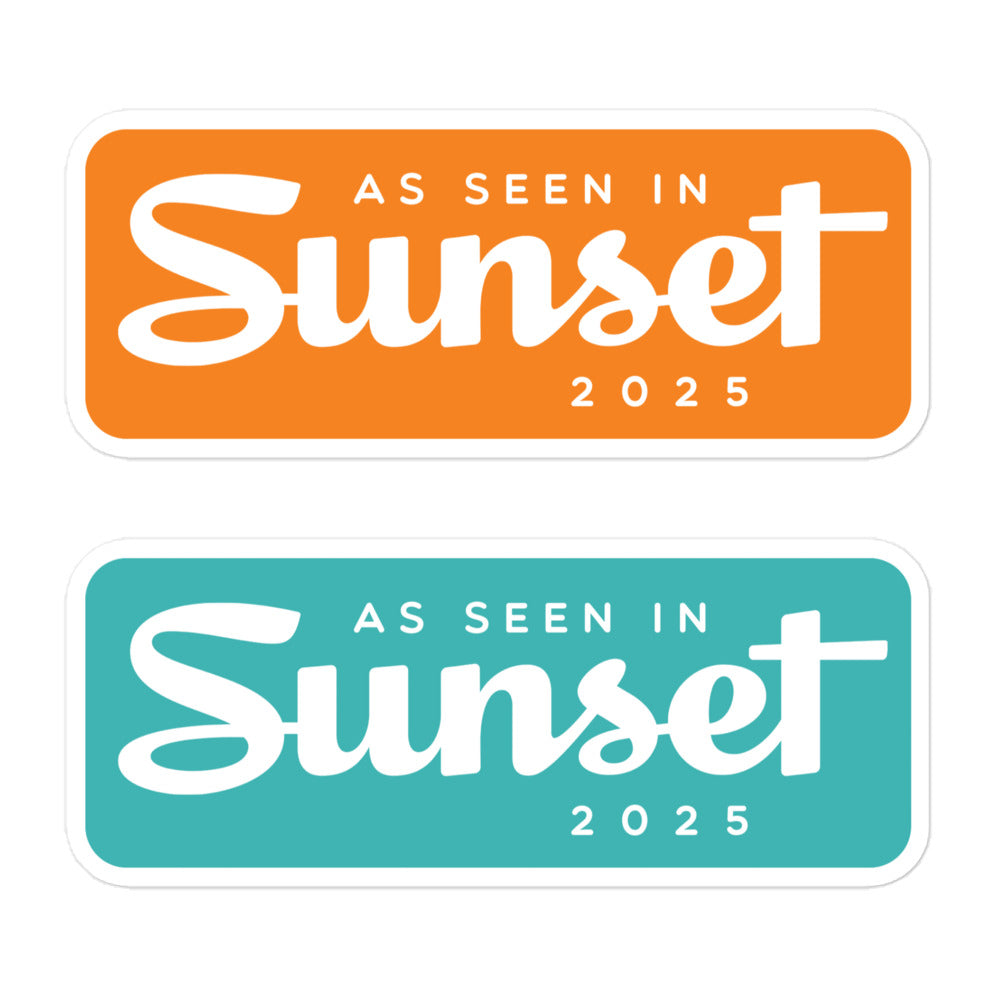 As Seen in Sunset 2025 Stickers