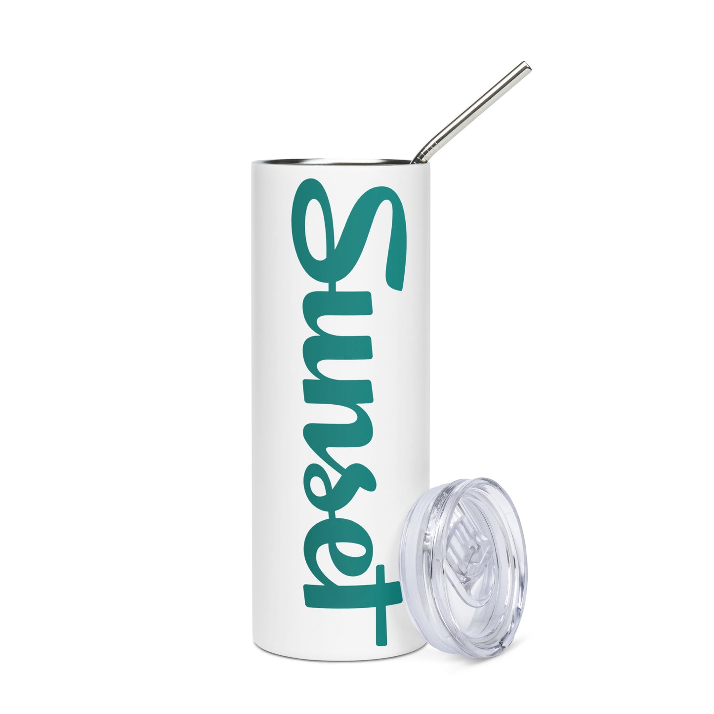 Sunset Teal Stainless steel tumbler
