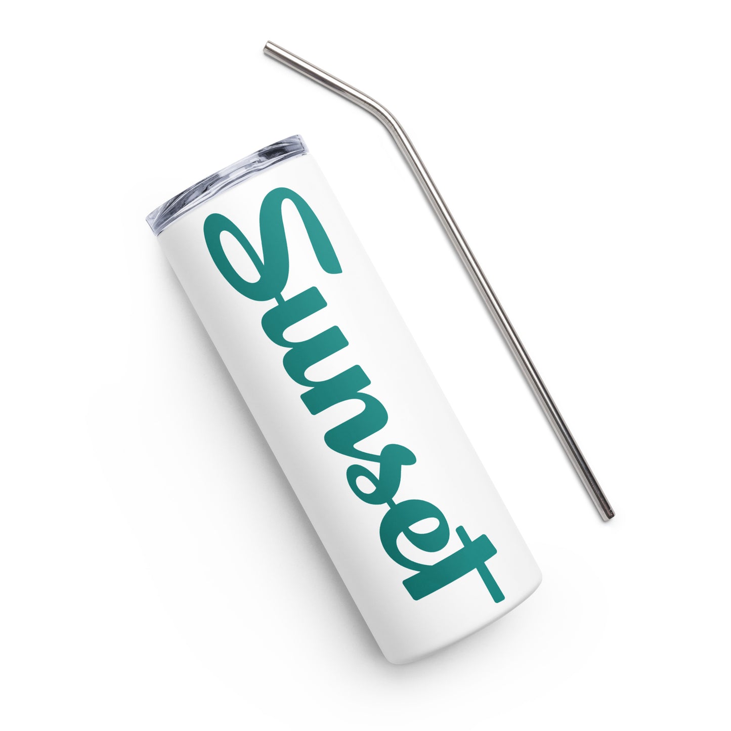 Sunset Teal Stainless steel tumbler