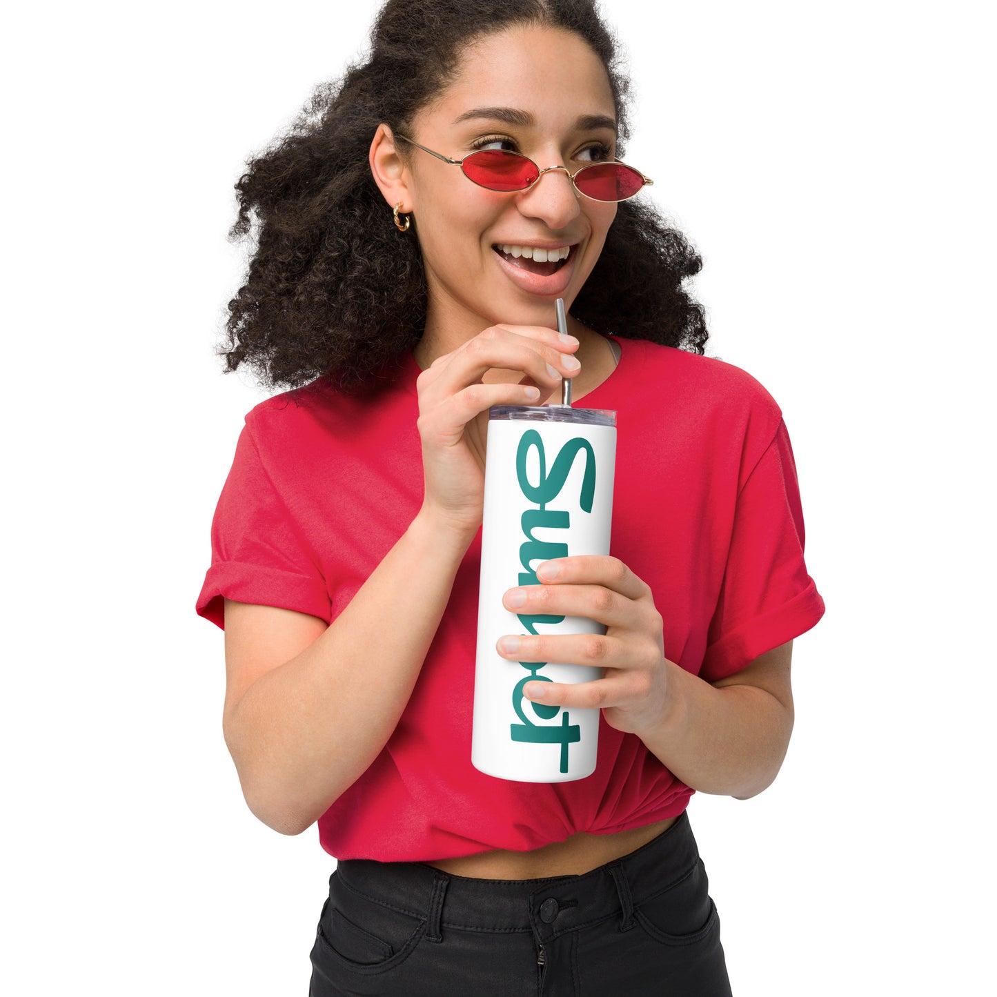 Sunset Teal Stainless steel tumbler