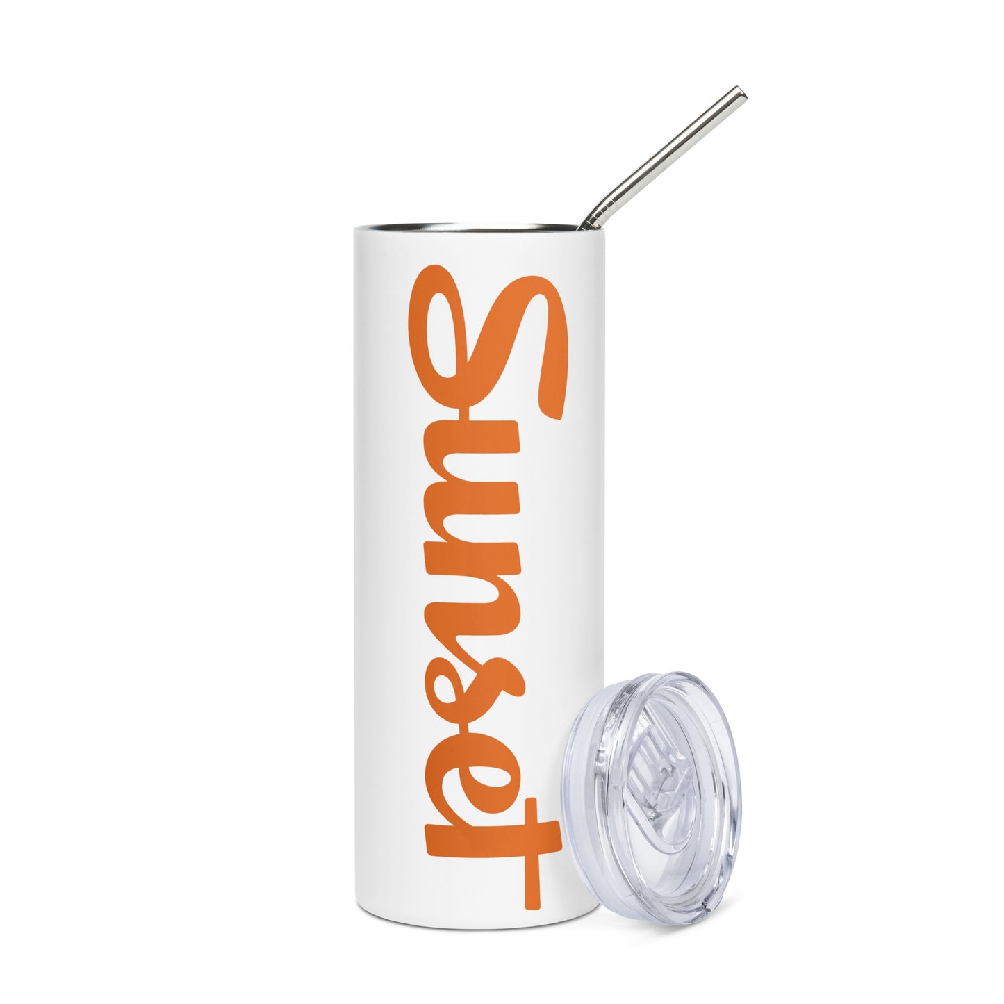 Sunset Orange Stainless steel tumbler