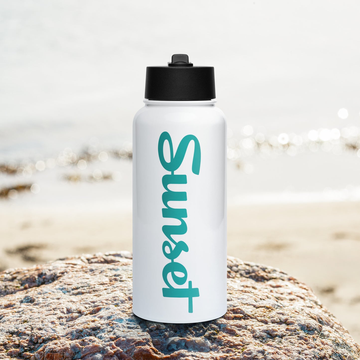 Sunset Teal Stainless steel water bottle