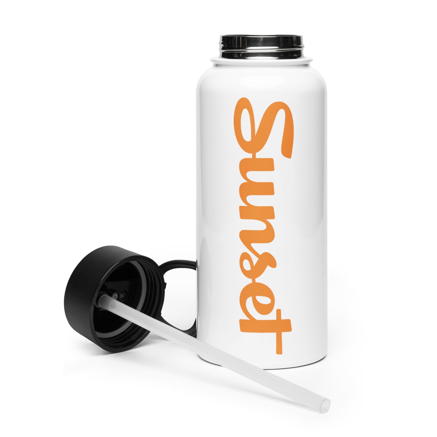 Sunset Orange Stainless steel water bottle