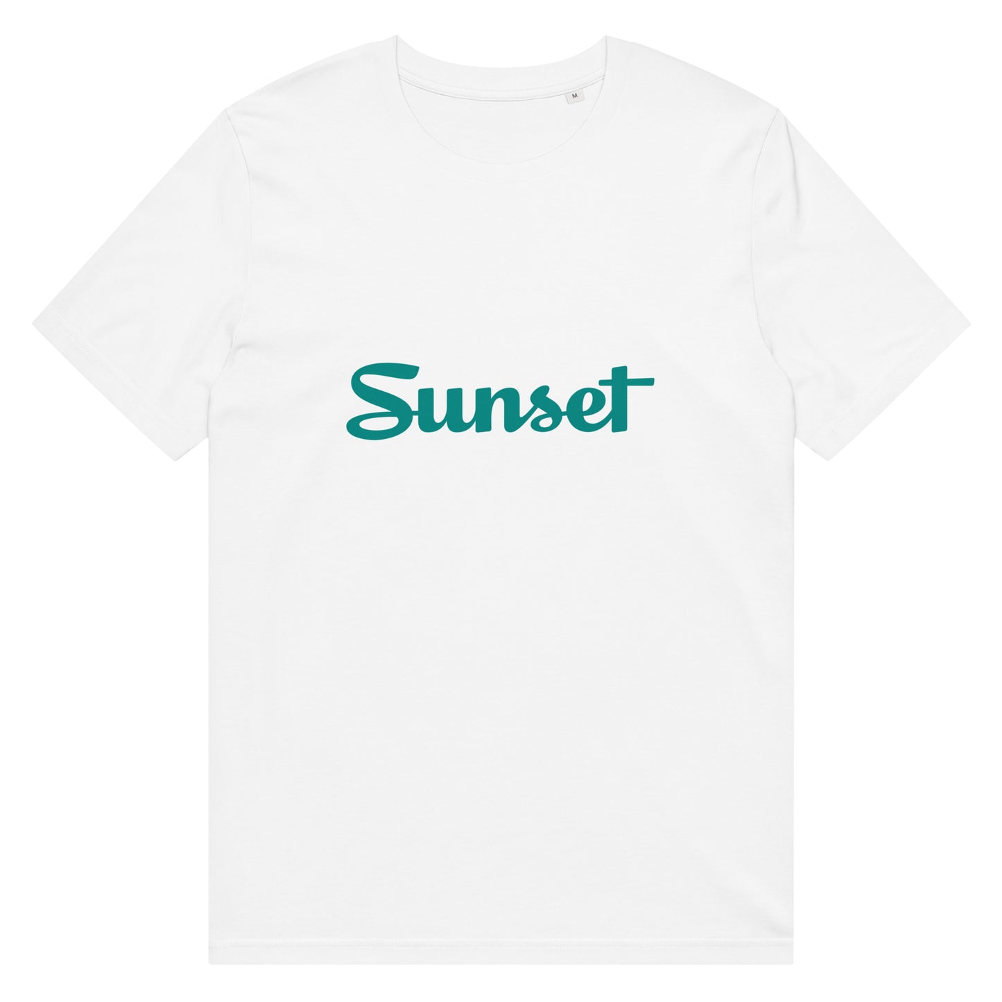 Sunset Teal Unisex organic mid-light t-shirt