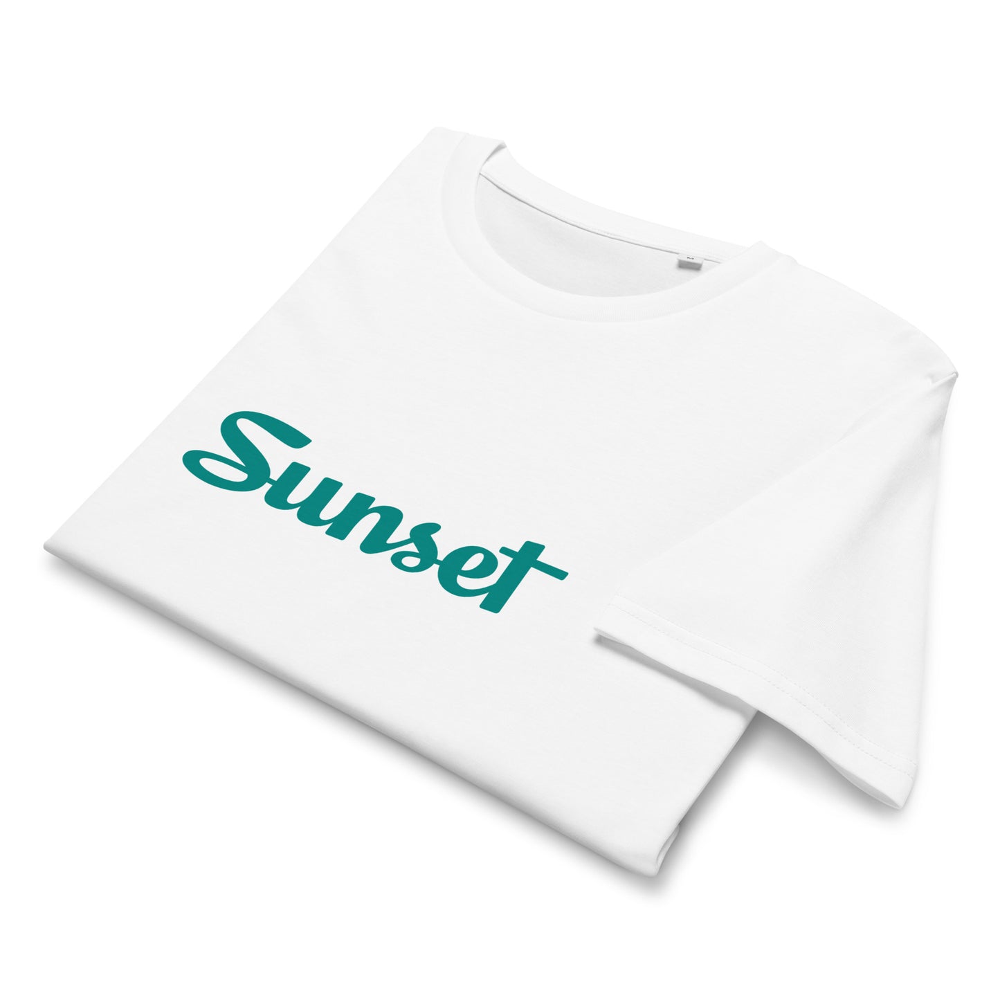 Sunset Teal Unisex organic mid-light t-shirt