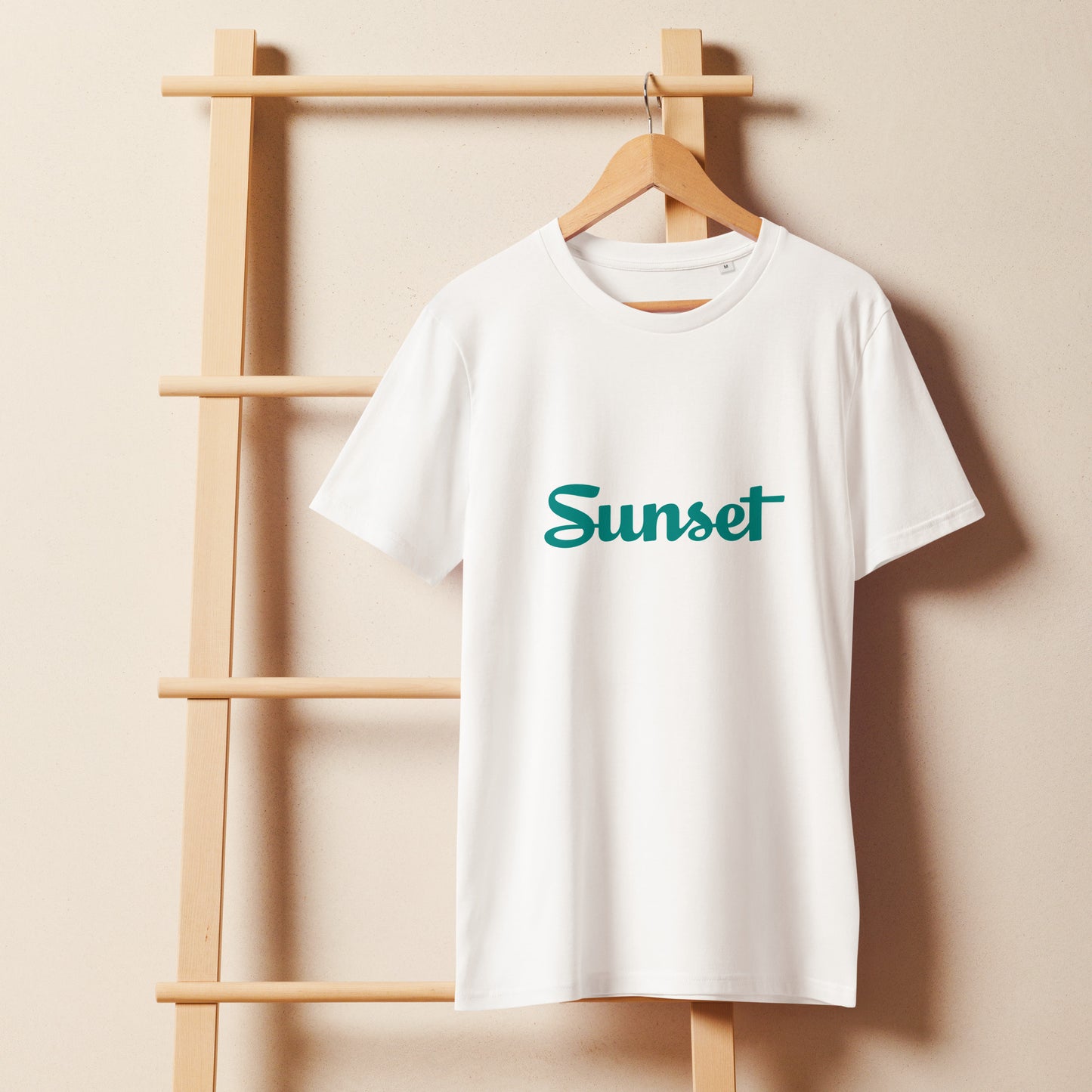 Sunset Teal Unisex organic mid-light t-shirt