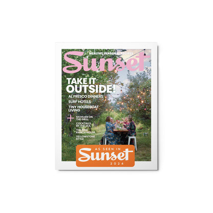 As Seen in Sunset Magazine Aug/Sept Issue 2024 Metal Print