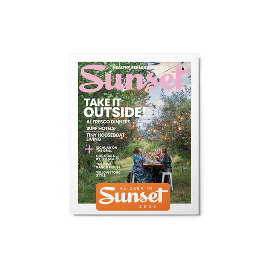 As Seen in Sunset Magazine Aug/Sept Issue 2024 Metal Print