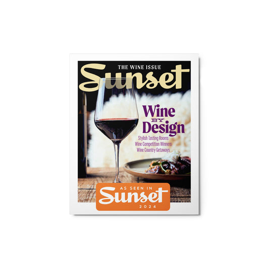 As Seen in Sunset Magazine Wine Issue 2024 Metal Print