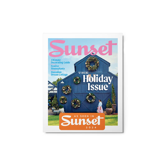 As Seen in Sunset Magazine December Issue 2024 Metal Print