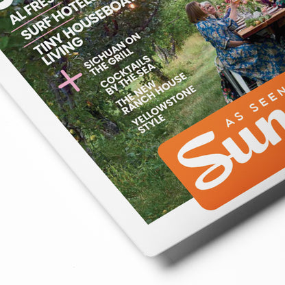 As Seen in Sunset Magazine Aug/Sept Issue 2024 Metal Print