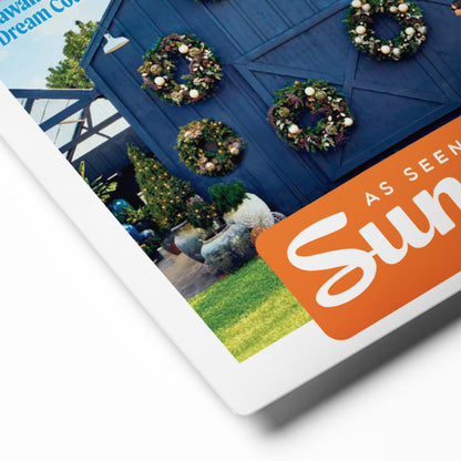 As Seen in Sunset Magazine December Issue 2024 Metal Print