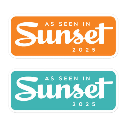 As Seen in Sunset 2025 Stickers